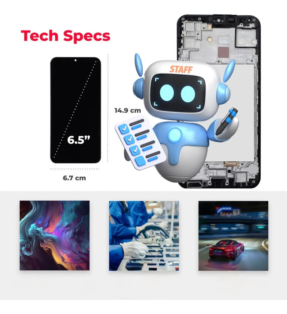 Pantalla Display Oled Para Samsung A52 4g 5g A52s Marco Negro