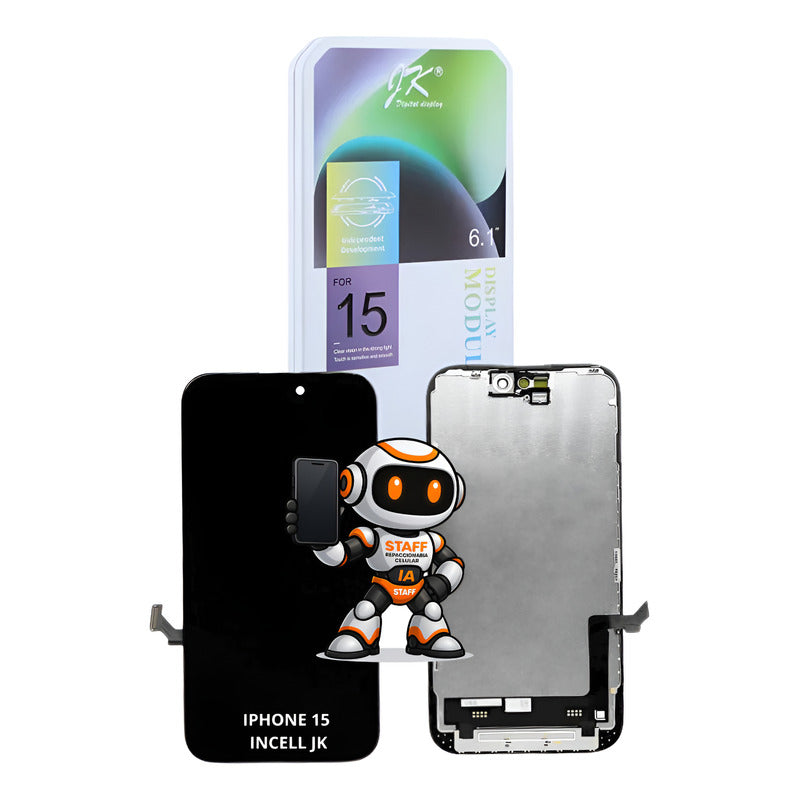 Pantalla iPhone 15 Incell Jk Alta Calidad Premium Negro