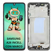 Pantalla  Sasmung A26 A266 Incell Con Marco Calidad Premium Negro