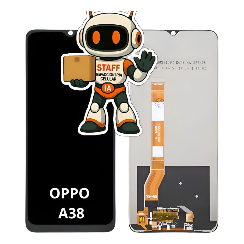 Pantalla Compatible Oppo A38  Alta Calidad Premium Negro