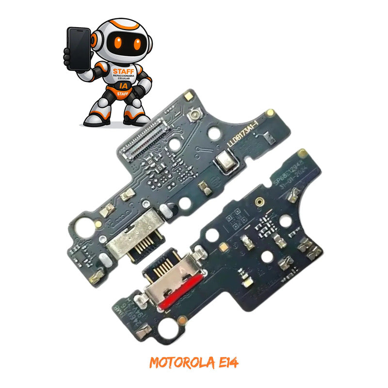 Placa De Carga Motorola Moto E14 5p68c24651 Xt2421-12