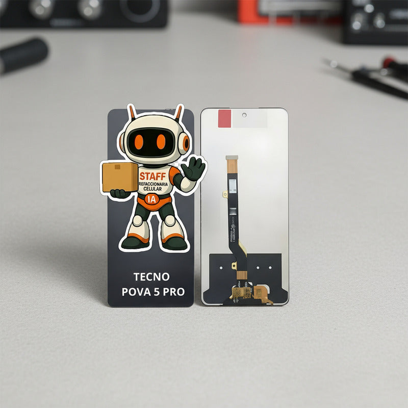 Pantalla Compatible Tecno Pova 5 Pro 5g Alta Calidad Negro