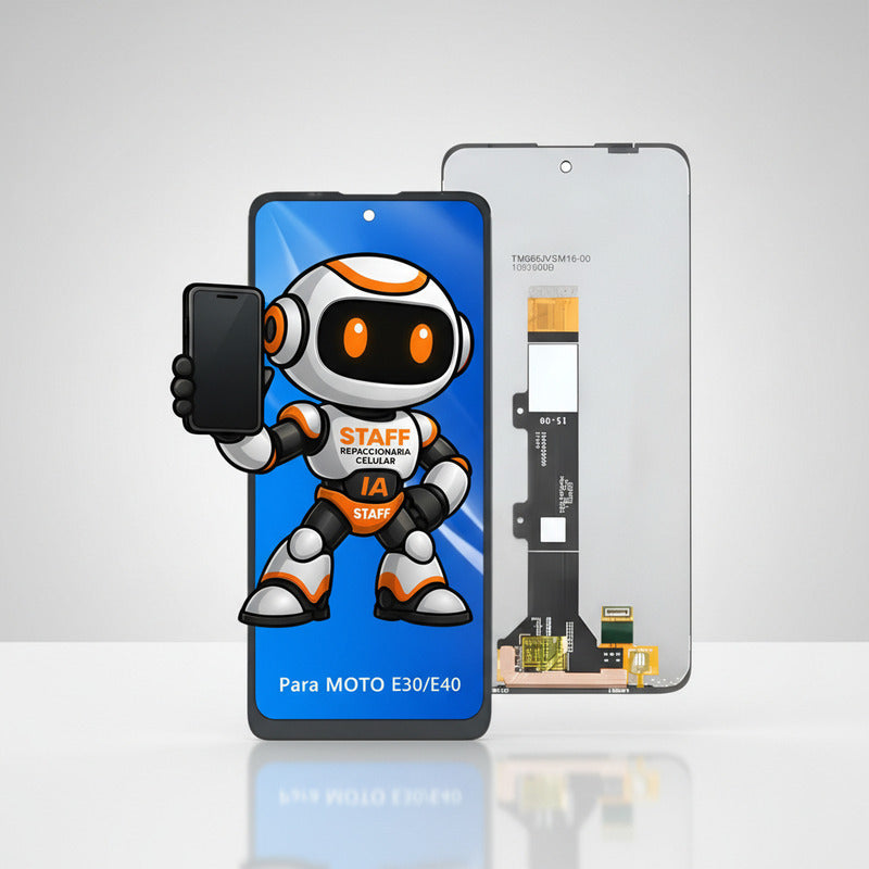 Pantalla Compatible Motorola E30 Alta Calidad Premium Negro