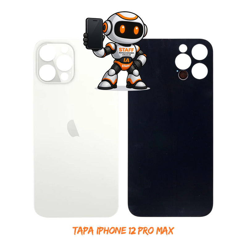 Tapa Trasera iPhone 12 Pro Max Blanca Alta Calidad Premium