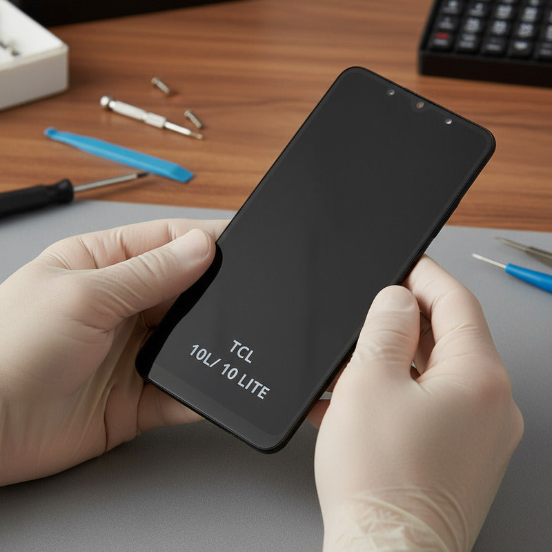 Pantalla Compatible Tcl 10l 10 Lite T770h, Calidad Premium Negro