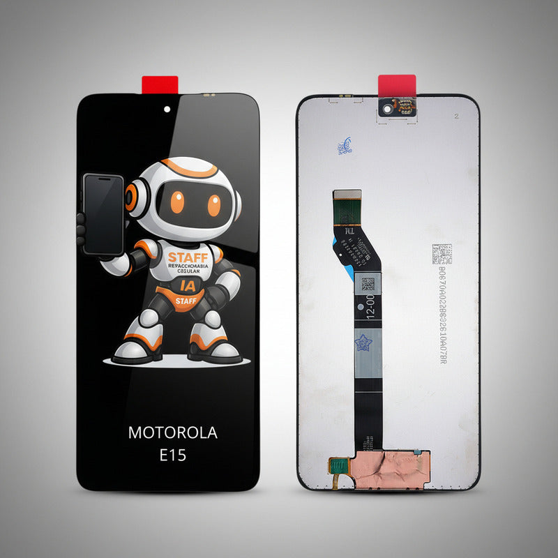 Pantalla Motorola E15 Xt2523 Alta Calidad Premium Negro