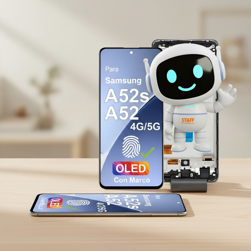 Pantalla Display Oled Para Samsung A52 4g 5g A52s Marco Negro