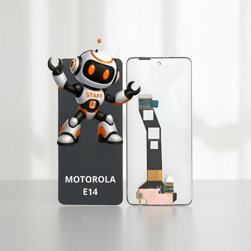 Pantalla Compatible Motorola E14  Alta Calidad Premium Negro