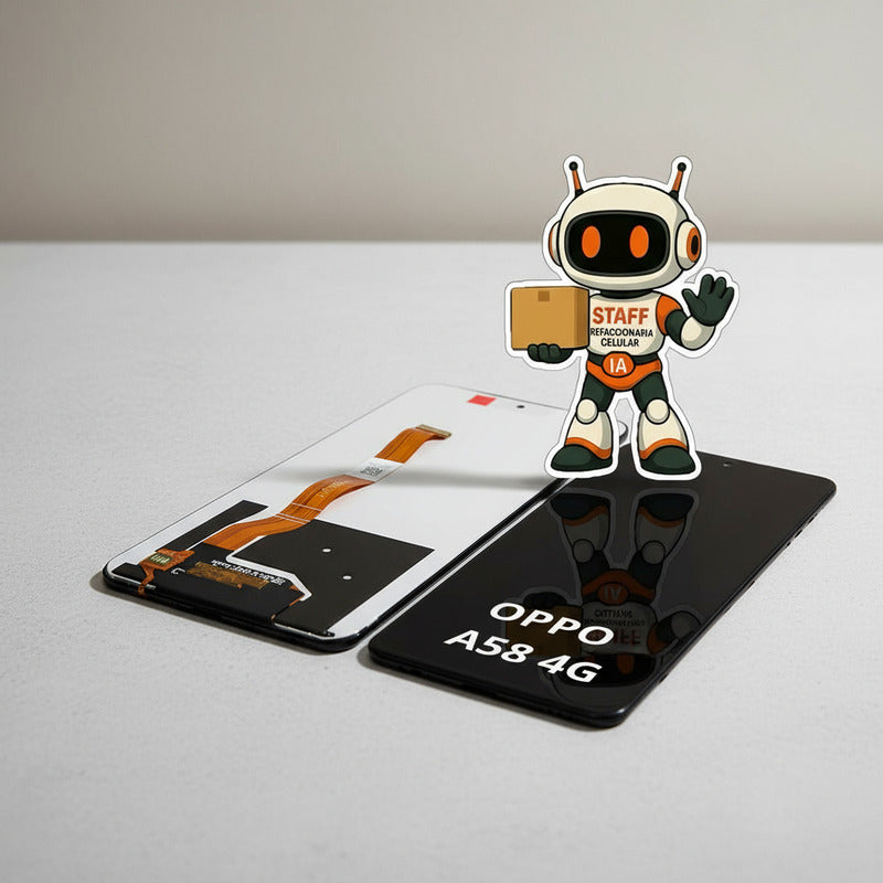 Pantalla Compatible Oppo A58 Alta Calidad Premium Negro