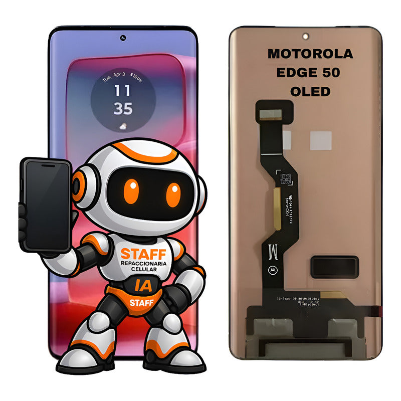 Pantalla  Motorola Edge 50 Oled Alta Calidad Premium Negro
