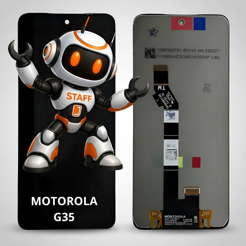 Pantalla Compatible Motorola G35  Alta Calidad Premium Negro