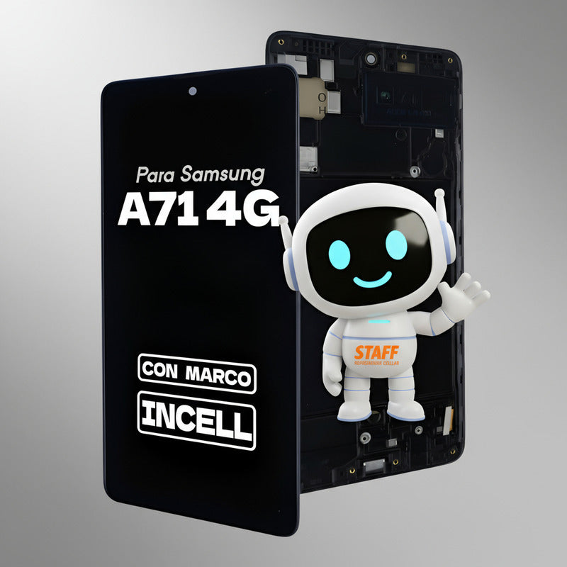 Pantalla Display Incell Para Samsung A71 4g Sm-a715 Marco Negro