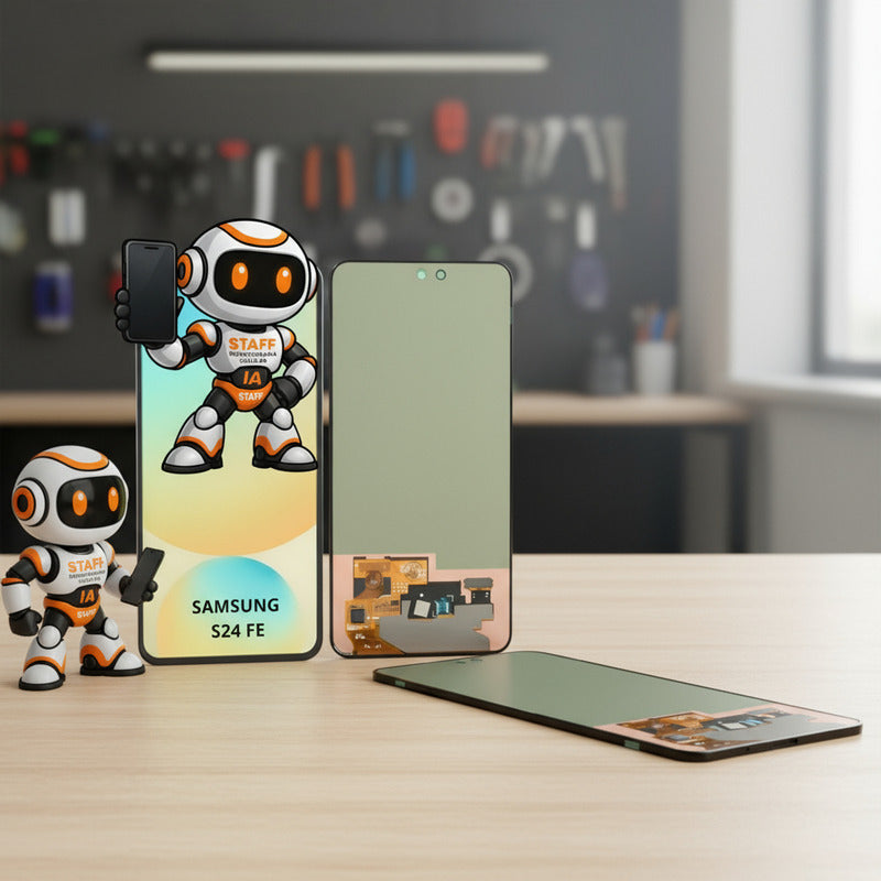 Pantalla Display Premium S24fe Módulo Táctil Samsung Negro