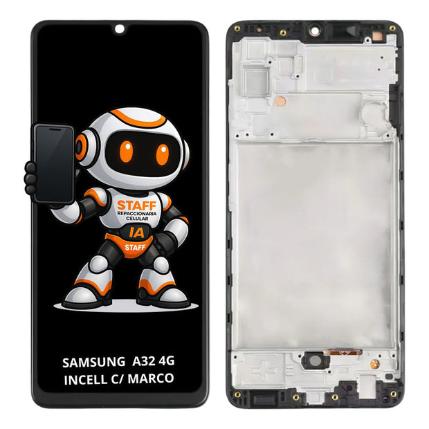 Pantalla Samsung A32 4g  Incell C/ Marco Calidad Premium Negro