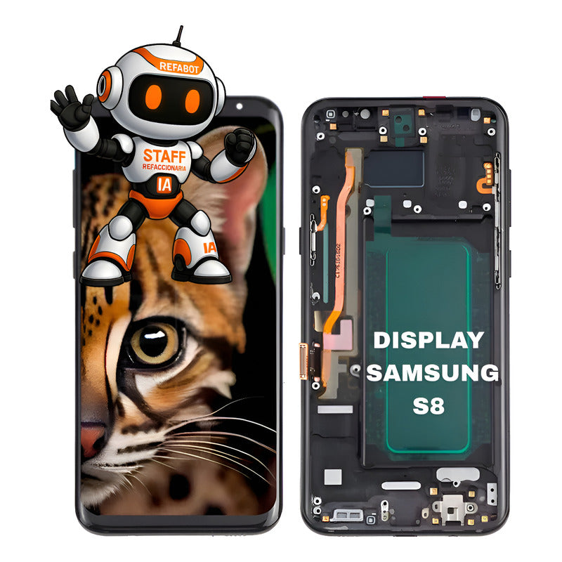 Pantalla Compatible Samsung S8 Premium C Marco Negro