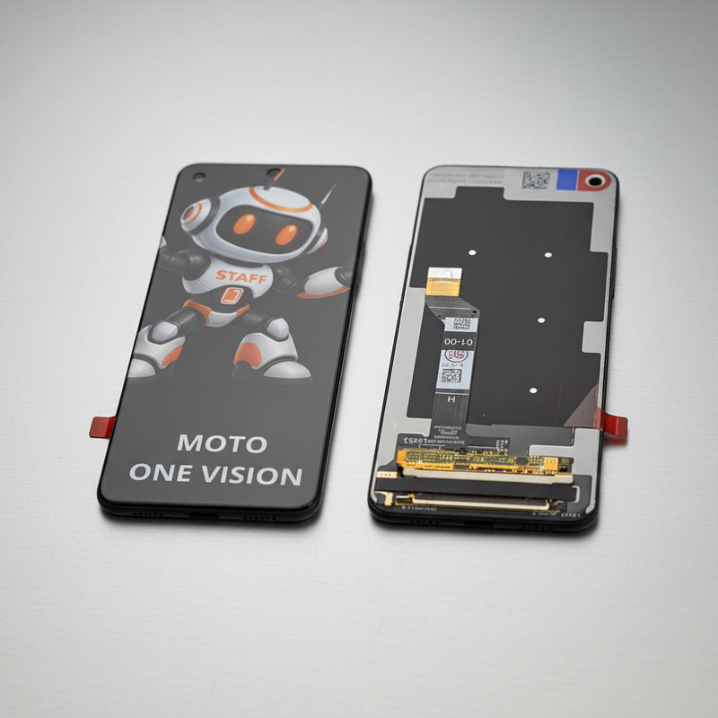 Pantalla Compatible Motorola One Vision Alta Calidad Premium Negro
