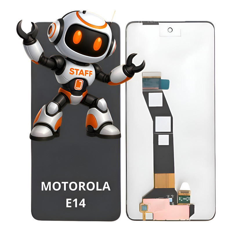 Pantalla Compatible Motorola E14  Alta Calidad Premium Negro