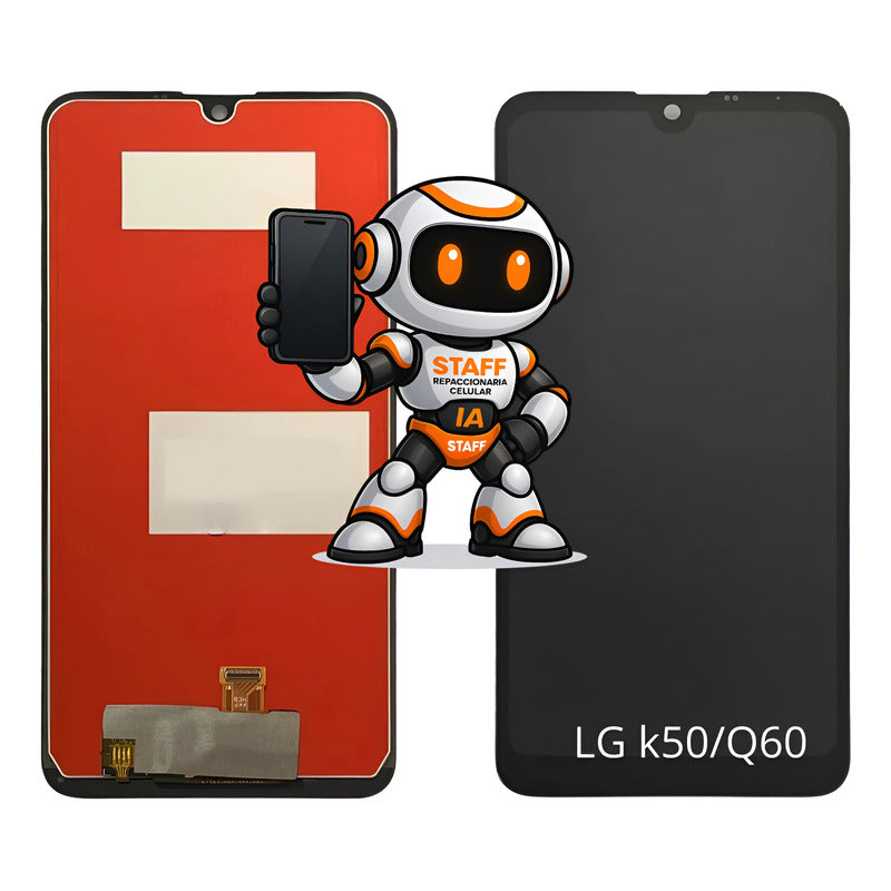 Pantalla Compatible LG K50/ Q60 Alta Calidad Premium Negro