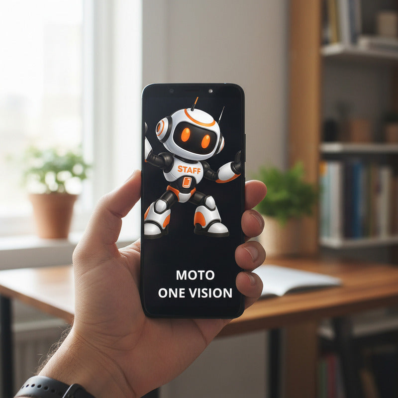 Pantalla Compatible Motorola One Vision Alta Calidad Premium Negro