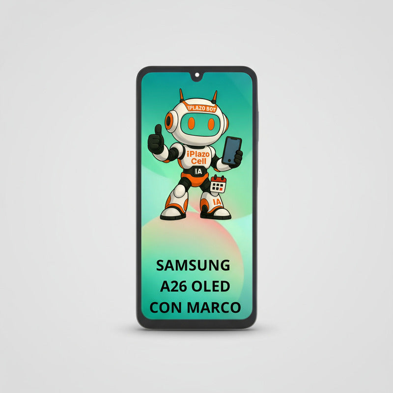 Pantalla Samsung A26 A266 Oled Con Marco Calidad Premium Negro