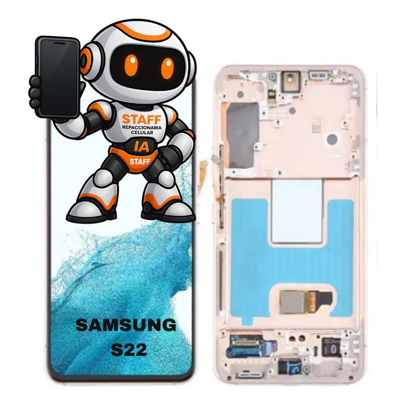 Pantalla Samsung S22 C Marco Calidad Premium Color Rosa Claro