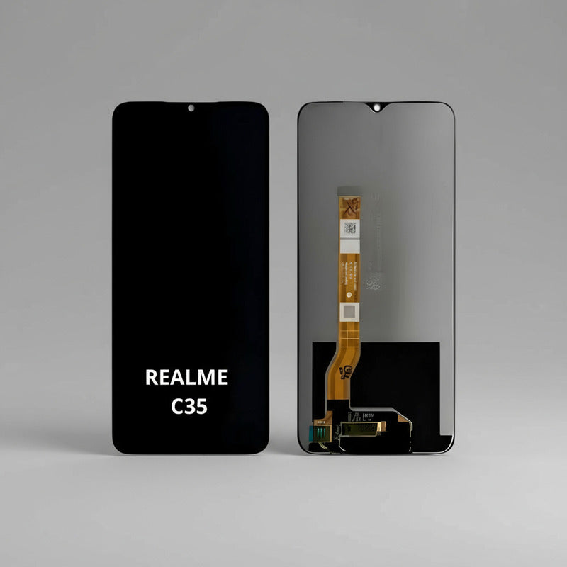 Pantalla Compatible Realme C35 Alta Calidad Premium Negro