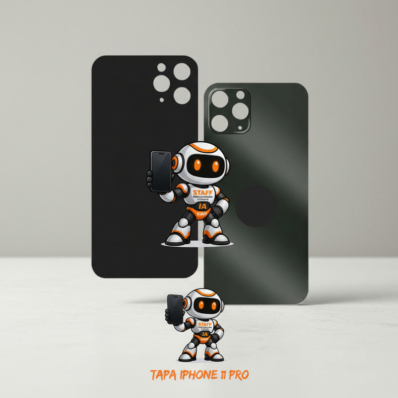 Tapa iPhone 11 Pro Negra Alta Calidad Premium Negro Lisa