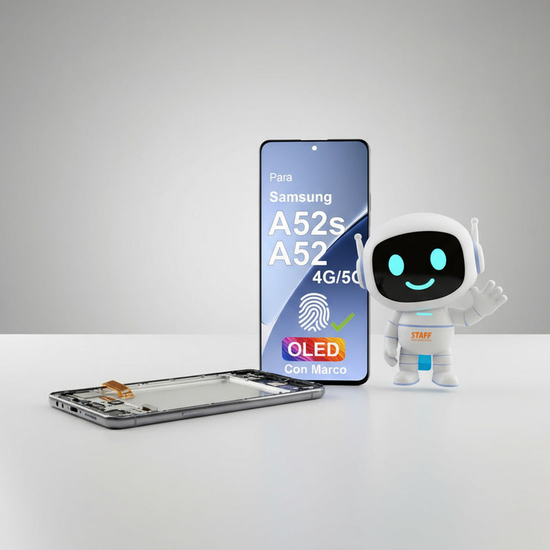 Pantalla Display Oled Para Samsung A52 4g 5g A52s Marco Negro