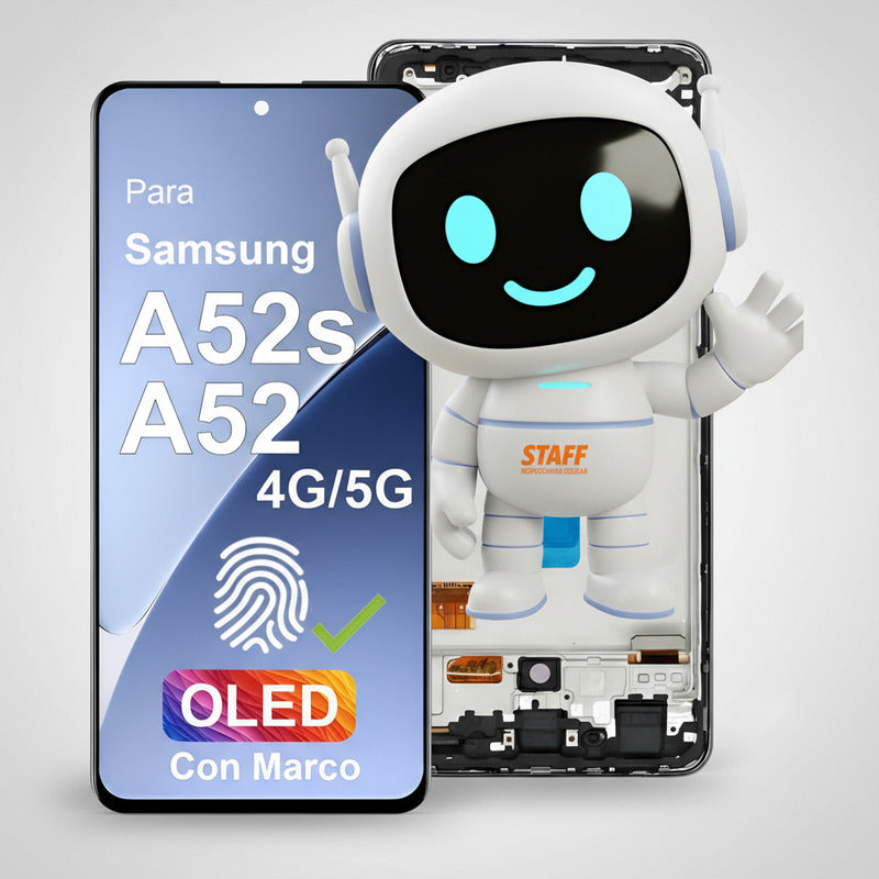 Pantalla Display Oled Para Samsung A52 4g 5g A52s Marco Negro