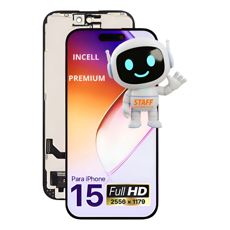 Pantalla Para iPhone 15 Calidad Incell Fhd Premium Negro