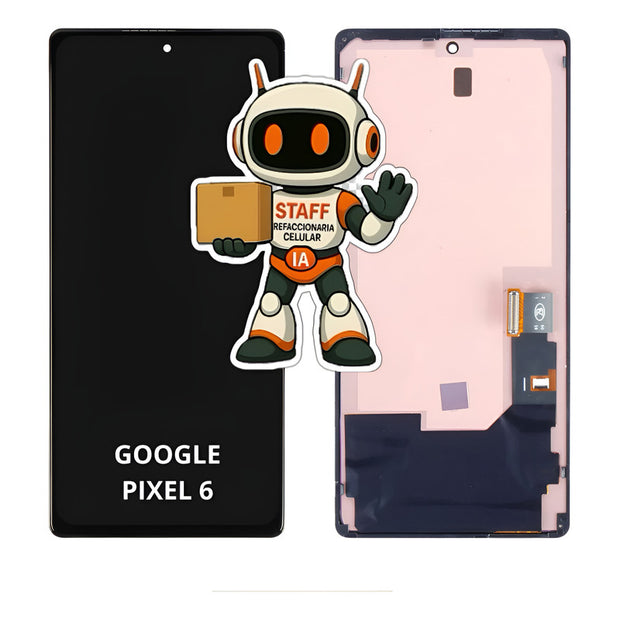 Pantalla Compatible Google Pixel 6 Alta Calidad Premium Negro