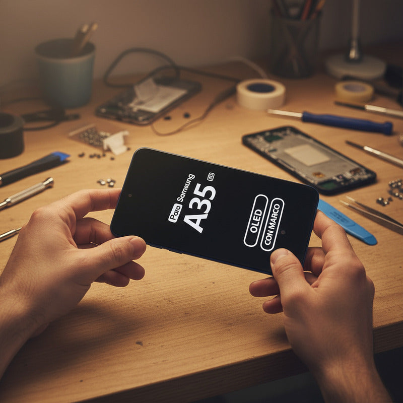 Pantalla Display Oled Premium Para Samsung A35 5g Con Marco Negro