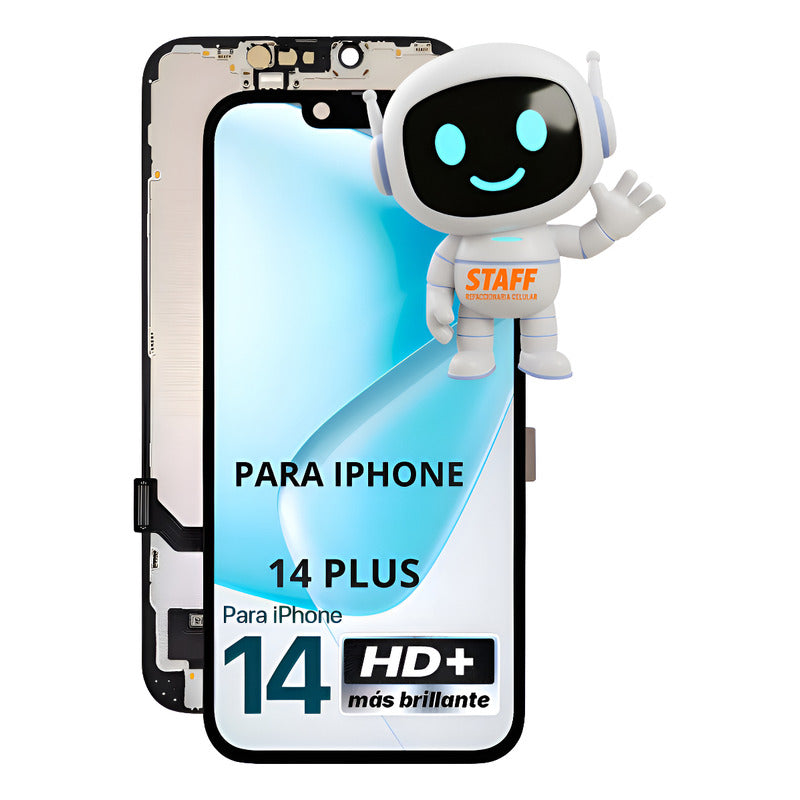 Pantalla Módulo Display/táctil Staff Cedis Compatible Con iPhone 14 Plus Negro
