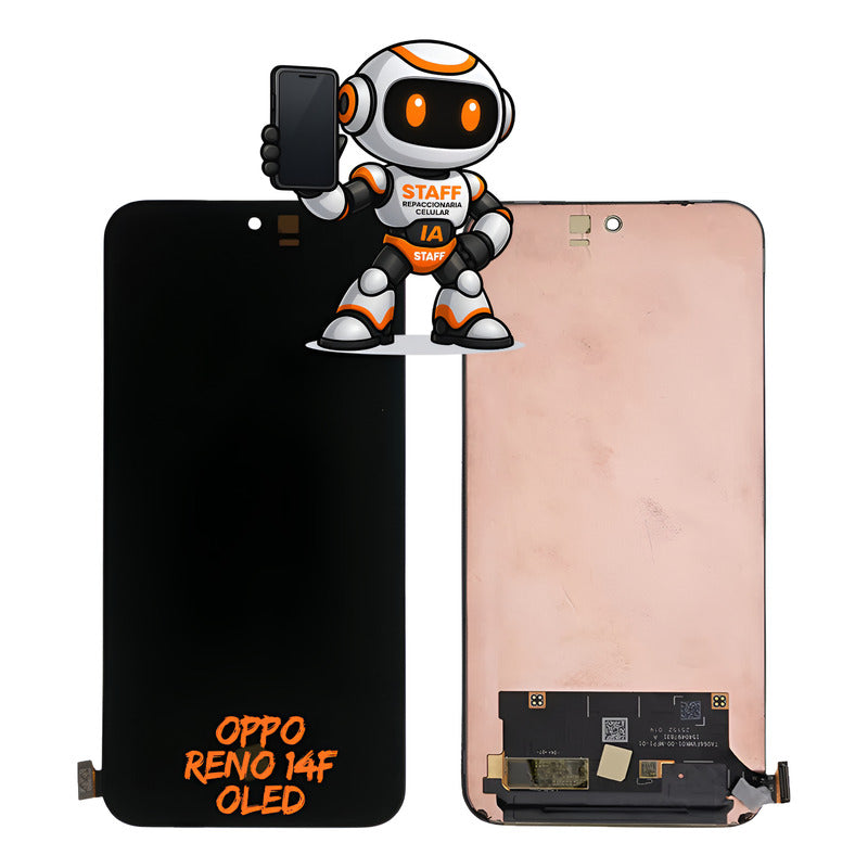 Pantalla Oppo Reno 14f Oled Cph2743 Alta Calidad Premium Negro