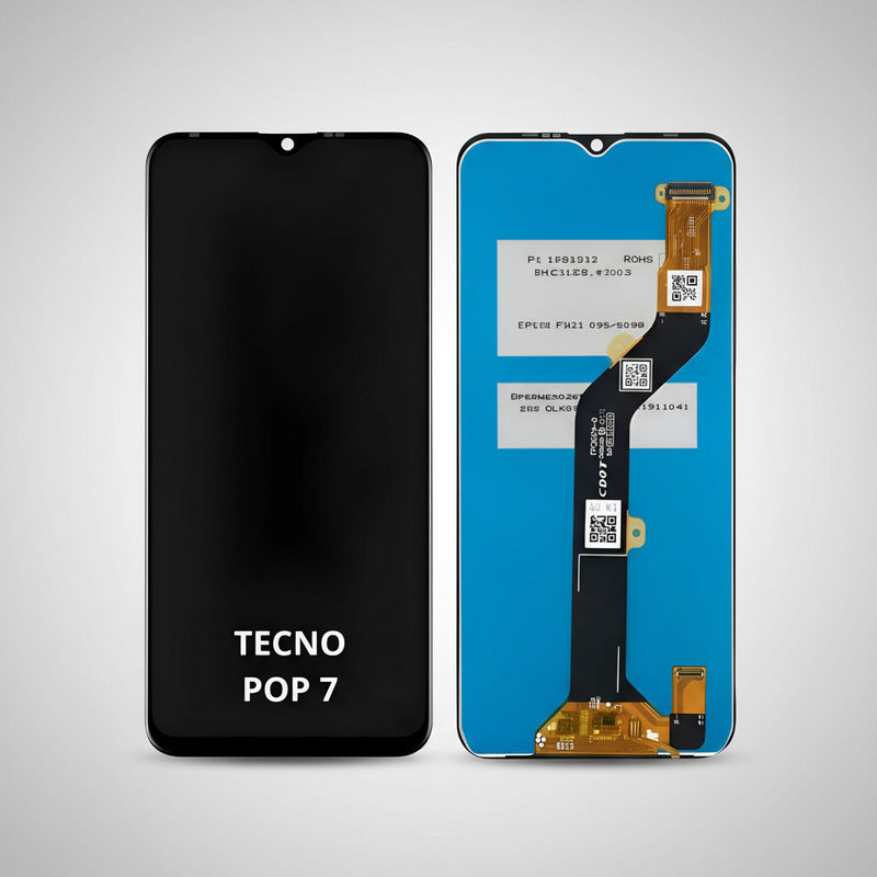 Pantalla Compatible Tecno Pop 7  Alta Calidad Premium Negro