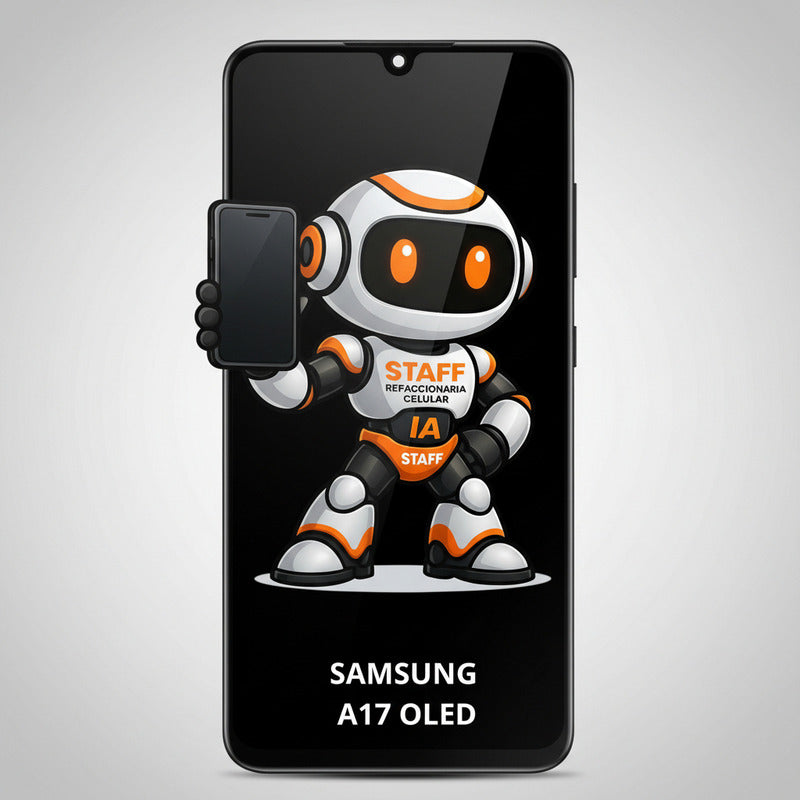 Pantalla Samsung A17 5g A176 Oled Con Marco Calidad Premium Negro