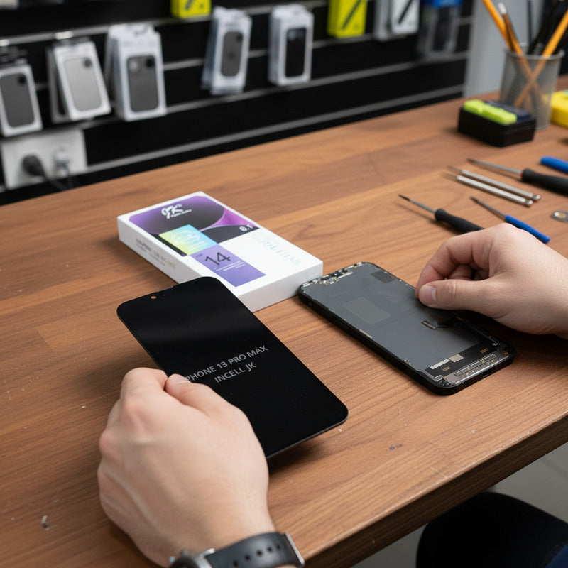Pantalla iPhone 14 Incell Jk Alta Calidad Premium Negro