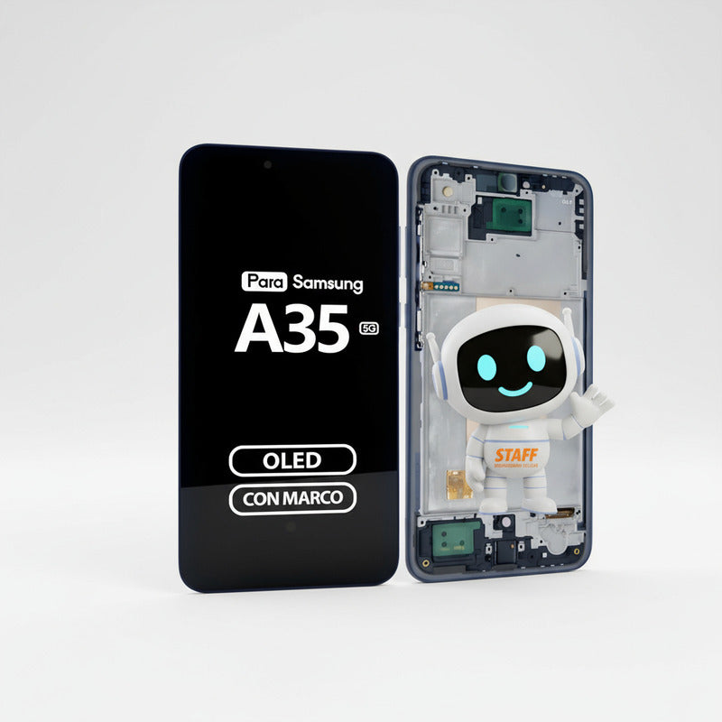 Pantalla Display Oled Premium Para Samsung A35 5g Con Marco Negro