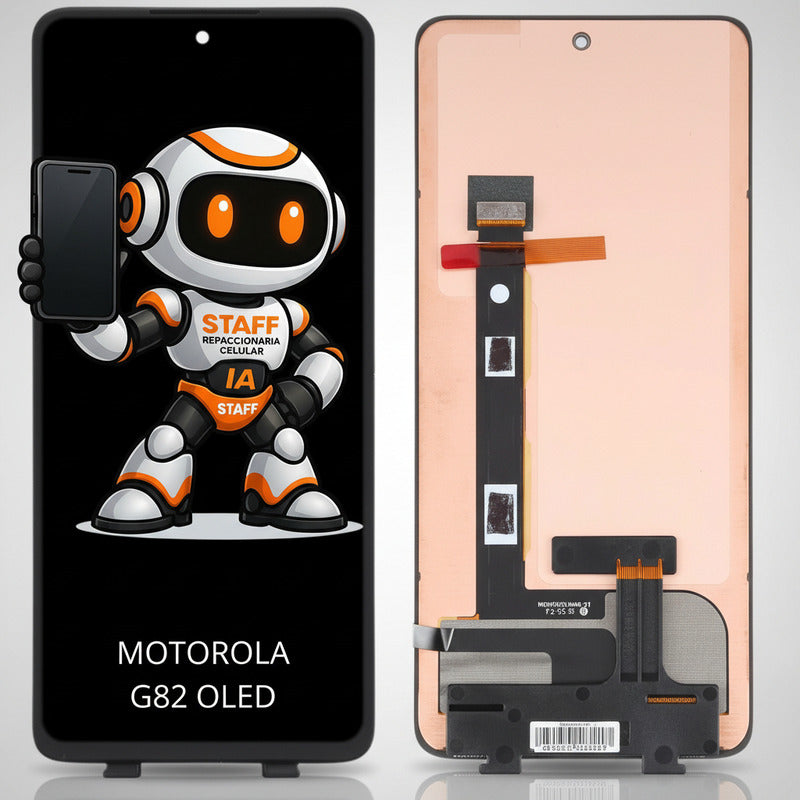Pantalla Motorola G82 Xt2225 C/ Marco Oled Calidad Premium Negro