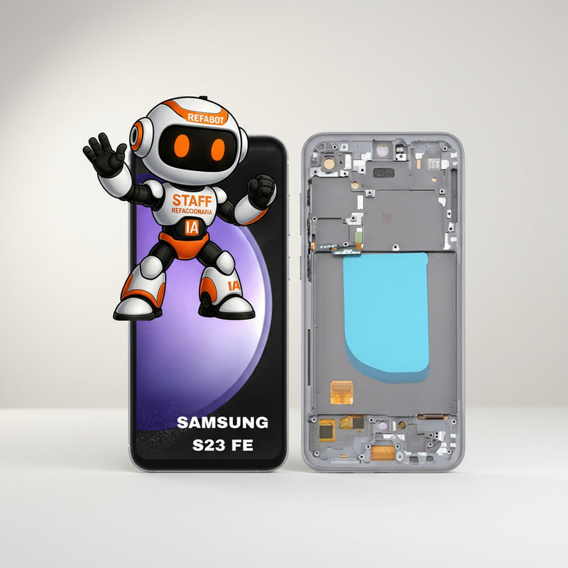 Pantalla Display Premium S23 Fe Táctil Con Marco Negro