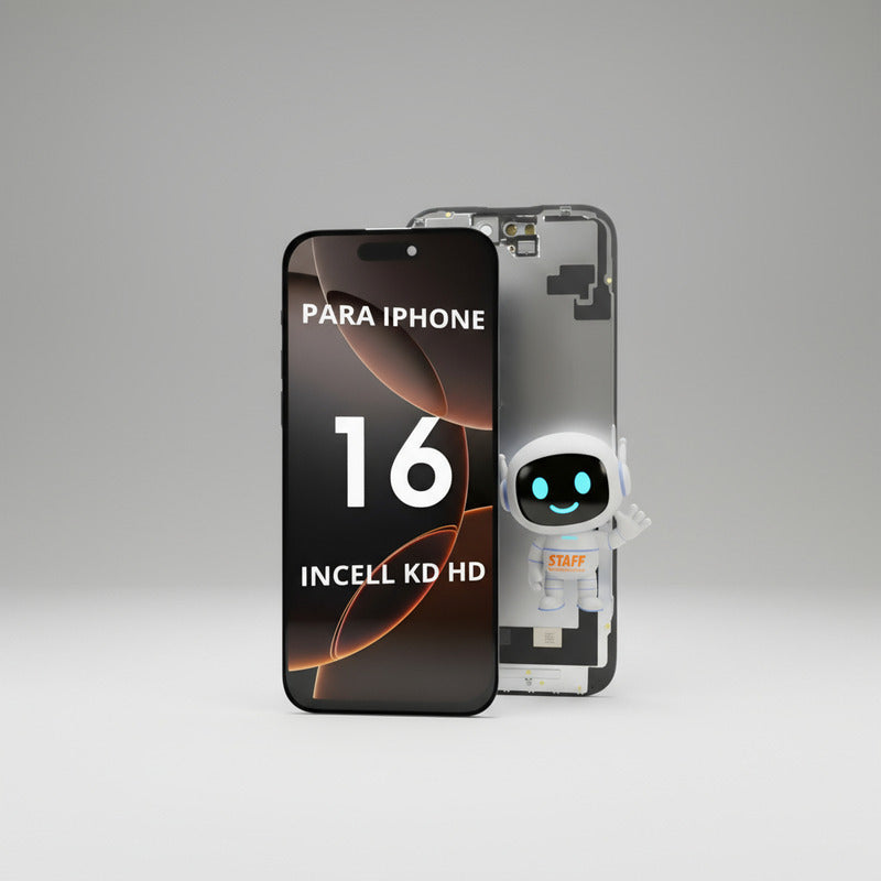 Pantalla Compatible Con iPhone 16 Incell Kd Hd A3287 A3081 Negro