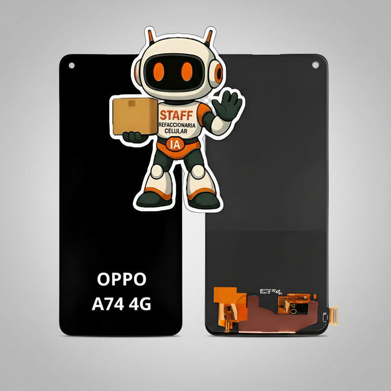 Pantalla Compatible Oppo A74 4g Oled  Calidad Premium Negro