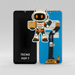 Pantalla Compatible Tecno Pop 7  Alta Calidad Premium Negro