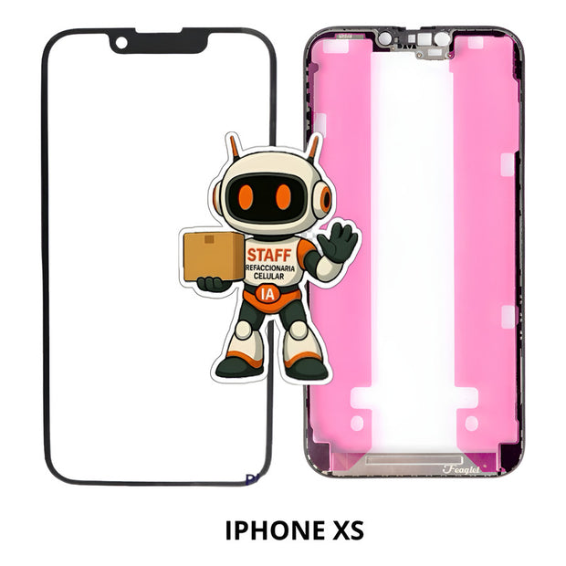 Bisel Marco Frame + Glass Oca iPhone XS Calidad Premium