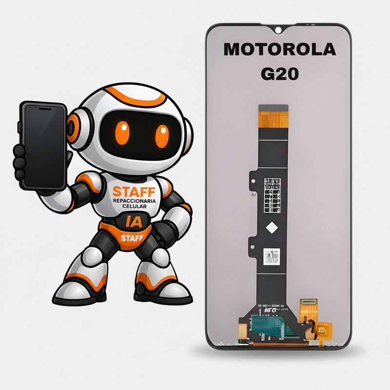 Pantalla  Compatible Motorola G20 Alta Calidad Premium Negro