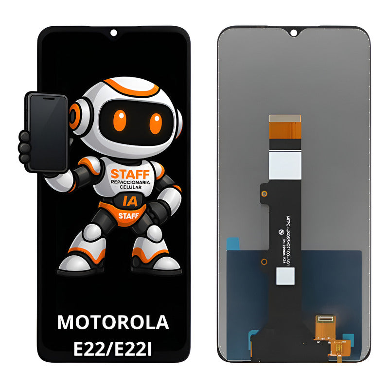 Pantalla Compatible Motorola E22 /e22i Alta Calidad Premium Negro