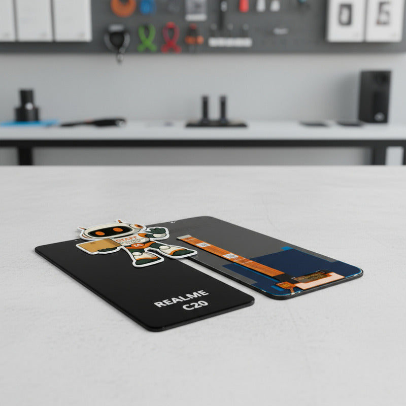 Pantalla Compatible Realme C20  Alta Calidad Premium Negro