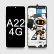 Pantalla Samsung A22 4g Incell C/ Marco A225 Calidad Premium Negro