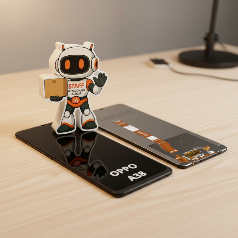 Pantalla Compatible Oppo A38  Alta Calidad Premium Negro