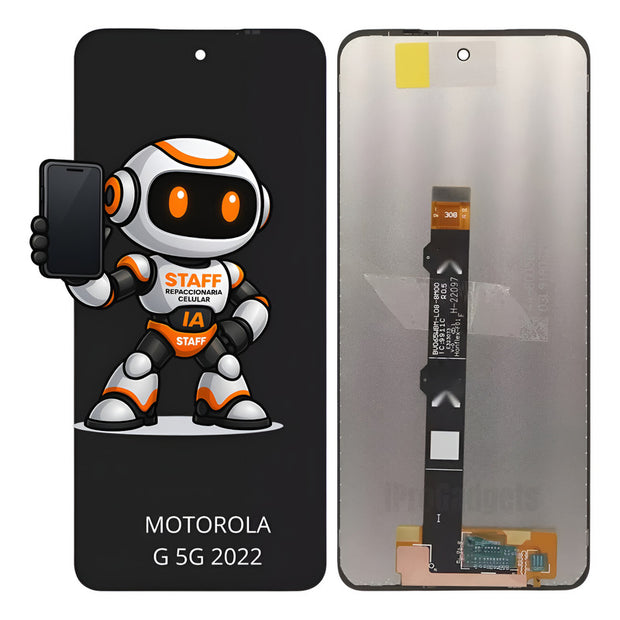 Pantalla  Motorola G 5g 2022 Xt2213 Alta Calidad Premium Negro